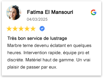 Lustrage du Marbre Casablanca